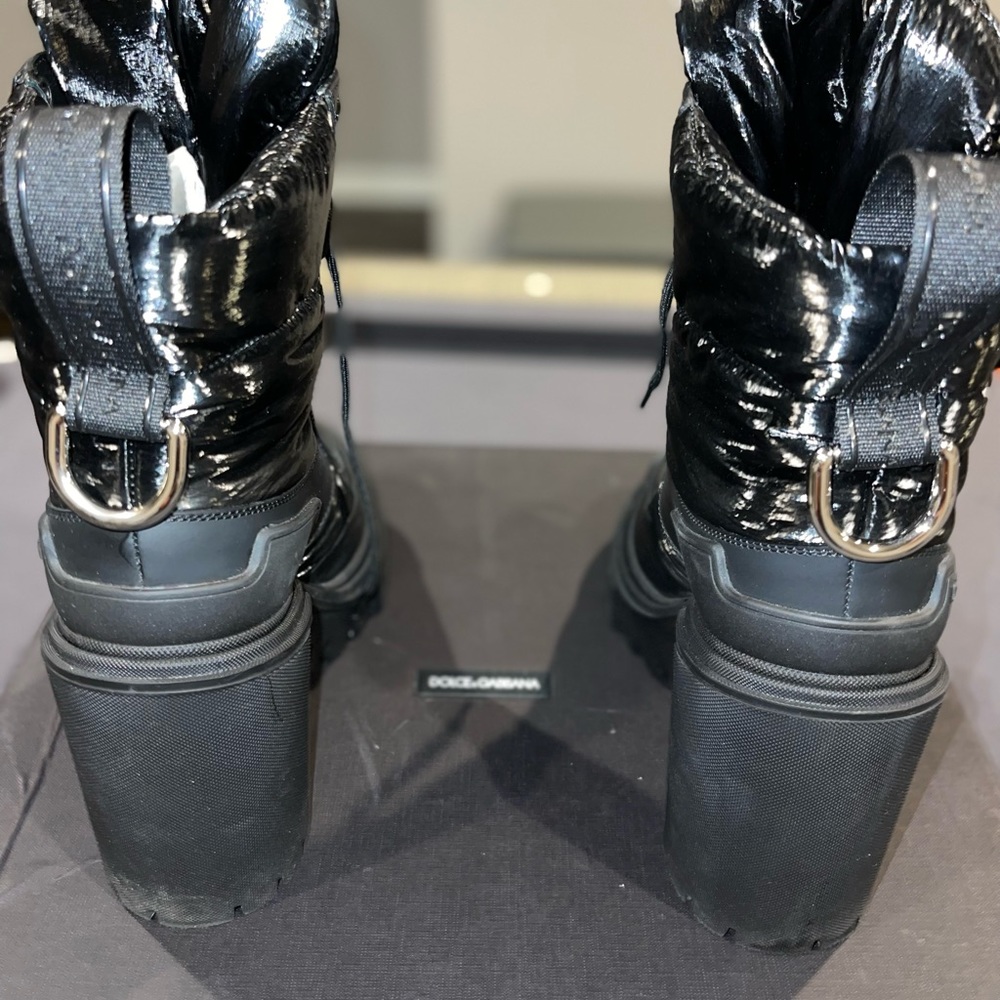 100% Authentic Pre-owned in box Dolce & Gabbana Trekking Block Heel Bootie 39(9) - Picture 4 of 7